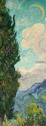 woman in a forest, brown tones, oil painting. 